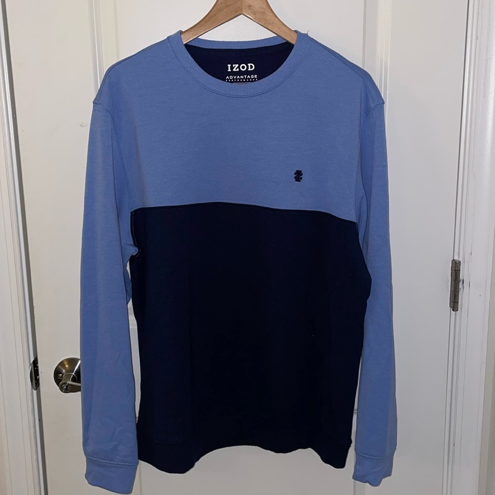 Blue two toned IZOD Crew Neck Sweatshirt